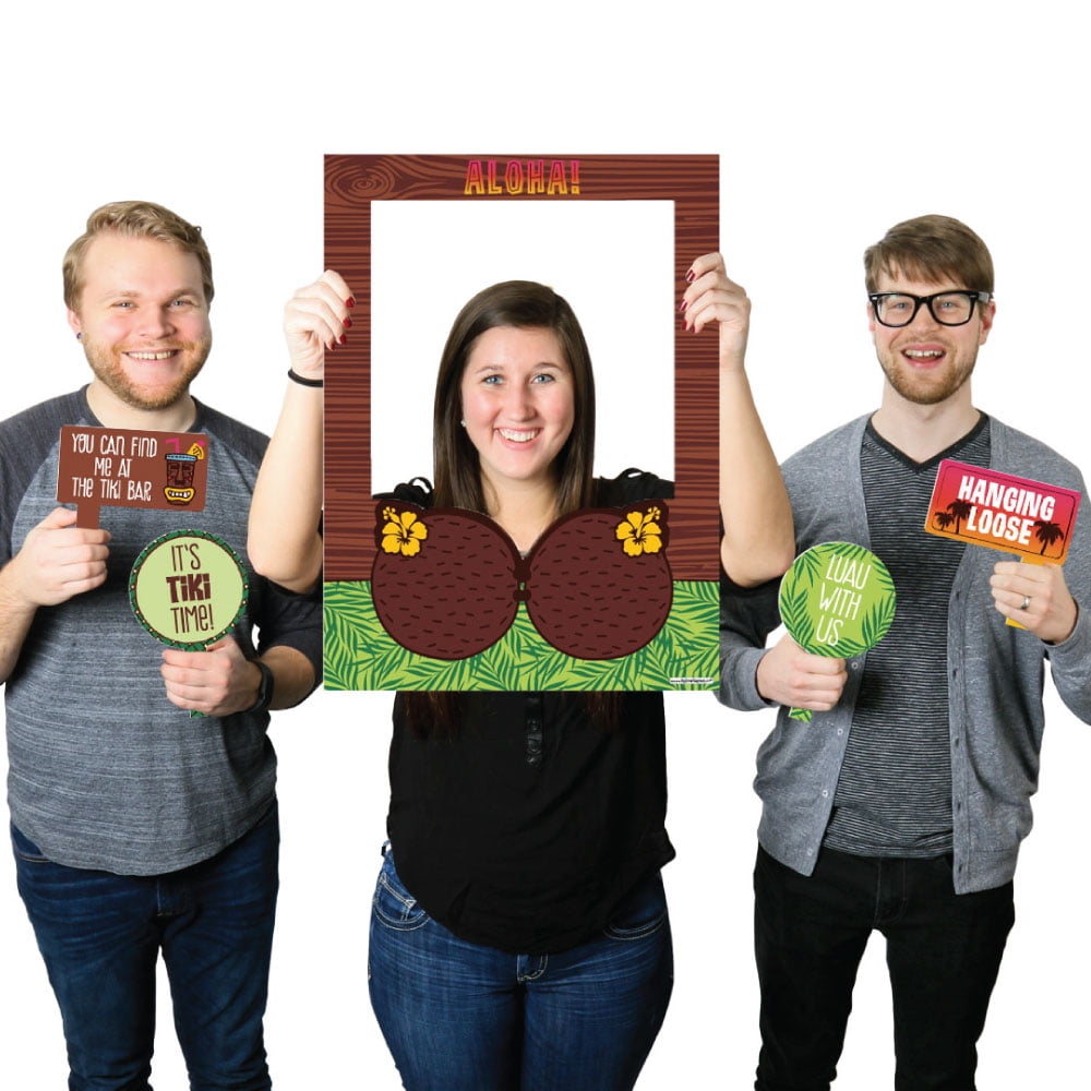 Luau Themed Photo Frame Best Photos Of Truimage Org Tiki Luau Tropical Hawaiian Summer Party Selfie Photo Booth