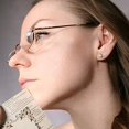 thumbnail image 4 of GFDYREE Half Reading Glasses Half Rim Metal Frame Glasses Spring Hinge Readers for Men and Women, 4 of 6