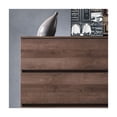 thumbnail image 2 of Wood Chest Four Drawer Walnut Brown Storage Organizer Bedroom Furniture, 2 of 6