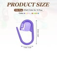 thumbnail image 2 of Crochet Stitch Markers, 150Pcs Plastic Knitting Crochet Locking Stitch Needle Marker Needle Clip Counter for Sewing Crocheting DIY Craft, Multicolor, 2 of 6