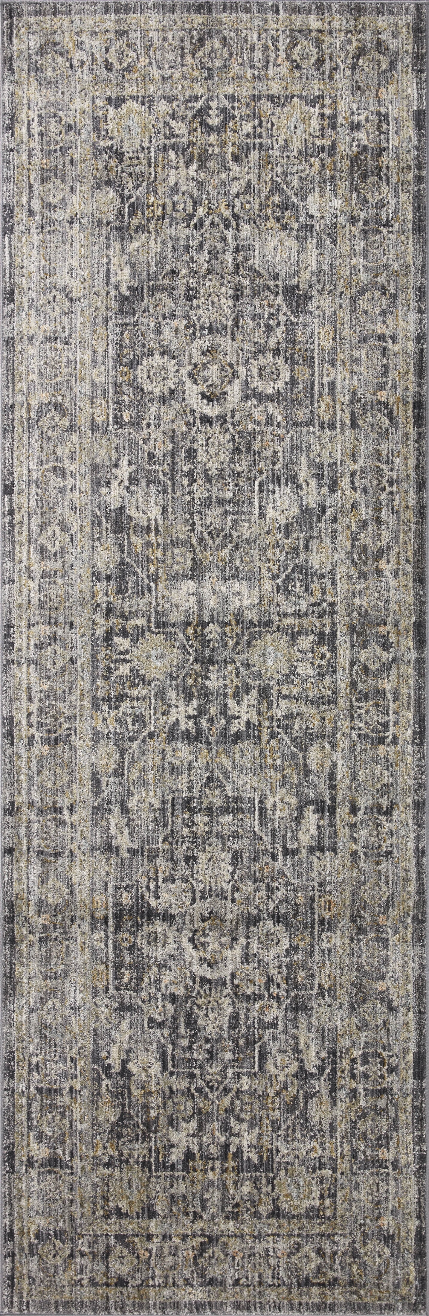Jean Stoffer x Loloi Katherine Midnight/ Tobacco 2'-7" x 8'-0" Runner Rug