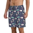 thumbnail image 2 of Kdxio Bamboo Panda Pattern Mens Casual Shorts - Drawstring Summer Beach Sports Shorts for Men, 2 of 9