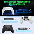 thumbnail image 2 of Keyboard for PS5 Controller with Green Backlight, Bluetooth Wireless Mini Keypad Chatpad for PlayStation 5, Built-in Speaker & 3.5mm Audio Jack for PS5 Controller Accessories, 2 of 8