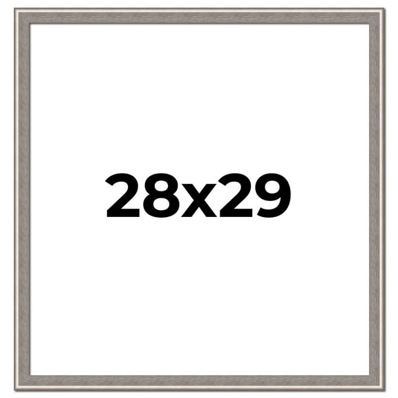 28x29 Frame Grey Real Wood Picture Frame Width 1.25 inches | Interior Frame Depth 0.5 inches | Hans