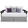 thumbnail image 2 of Pleated Bed Skirt with Split Corners for Daybeds - Three Side Coverage - 100% Brushed Microfiber Bed Skirt with 16" Inches Drop - Full Size 54" x 75" (Light Grey Solid), 2 of 7