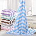 thumbnail image 2 of servilleta De Plage Rayures Cabana Bleu Ciel - Lot De 3, 2 of 5