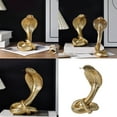 thumbnail image 2 of Resin Cobras Figurines Snake Statues Shelf Decors Accent Snake Decorative Objects Tabletop Centerpieces Home Decorations, 2 of 8