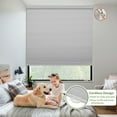 thumbnail image 4 of MiLin No Drill Cordless Cellular Shades Color-Matched No Tools Cellular Shades Honeycomb Design Blinds Shades for Window Room Office (Blackout Grey, 41 3/4" W X 60" H), 4 of 5