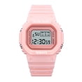 thumbnail image 5 of Reloj electrónico cuadrado pequeño de color verde matcha para estudiantes, hombres y mujeres, 5 of 5