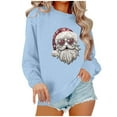 thumbnail image 2 of Wancir Merry Christmas Sweatshirt for Women Christmas Light Long Sleeve Shirt Xmas Holiday Crewneck Pullover Tops, 2 of 4