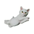 thumbnail image 3 of Estatuilla de gato tumbado escultura decorativa resina moderna shamjiam, 3 of 8