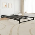 thumbnail image 2 of Yiwa Metal Platform Bed Frame, 6 Inch Twin/Queen Size, Steel Slat Support, Mattress Foundation, No Box Spring Required, Quiet Design, 2 of 9