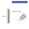 thumbnail image 2 of Uxcell 3Pack M12 x 70mm 1.75mm Pitch 304 Stainless Steel Fully Threaded Rod Bar Studs, 2 of 6