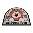 thumbnail image 1 of Felpudo de PVC con diseño de oso, lavable, antideslizante, para entrada del hogar, color rosa, 1 of 12