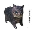 thumbnail image 2 of Life Scale 3D Cat Papercraft Kit Decorative Desktop Ornament DIY Handmade Model Building Set, 2 of 4