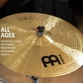 thumbnail image 5 of Meinl Cymbal Set Box Pack with 14 Hihats 18 Crash/Ride Plus a FREE 14 Crash - HCS Traditional Finish Brass - Made In Germany TWO-YEAR WARRANTY (HCS1418+14C), 5 of 5