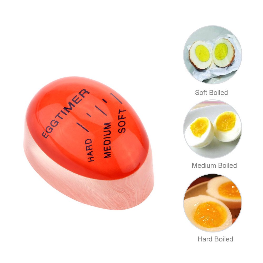 Kitchen Egg Timer Portable Color Changing Mini Perfect Egg Boiler Timer