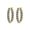Yellow Gold, variant on Houston Diamond District 1-6 Carat Inside Outside Diamond Huggies Hoop LAB GROWN Diamond Earrings Oval Shape Ultra Premium Collection (D-F Color, VS2-SI1 Clarity) 14K White Gold 1 Carat