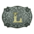 thumbnail image 1 of Letter "L" Initial Western Pattern Belt Buckle, 1 of 2
