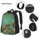 thumbnail image 3 of Balery Retro Birds Mochila escolar 3 en 1 para niños: mochila resistente con lonchera térmica y estuche para lápices. Mochila escolar para niños y niñas., 3 of 7