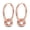 Rose Color, variant on Original Solid 925 Sterling Silver Snake Hoop Earrings for Women Jewelry Gifts