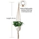 thumbnail image 2 of Planta De Encaje Colgante, Maceta De Encaje Colgante Sling Interior Planta Cuerda De Algodón Sólido Para Balcón Jardín Decoración Interior Exterior Cesta Jardinera, 89 Cm, 105 Cm, 5 Piezas Ormromra YQ-1565, 2 of 4
