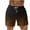 Coffee, variant on Sakmal Big and Tall Mens Shorts Board Bermuda Casual Brown Gradient Vacation 7 Inch Mens Shorts L