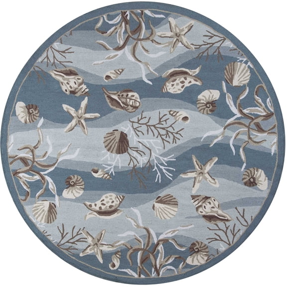 27" X 45" X 0.'25" Seafoam Polyester Rug