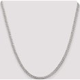 thumbnail image 5 of Sterling Silver 4mm Pave Curb Chain (20 X 4) Made In Italy qcf100-20, 5 of 5
