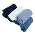 thumbnail image 4 of Yindaity 4 Pairs Of Flat Solid Color Breathable Thin Short Silk Socks (navy,One Size), 4 of 4