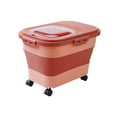 thumbnail image 1 of Contenedor de almacenamiento de comida para gatos, caja de almacenamiento de alimentos con tapas, tanque , dispensador de cocina, contenedor Rosa Sunnimix Contenedor de almacenamiento, 1 of 8