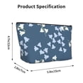 thumbnail image 5 of ZNDUO Travel Makeup Bag for Women Blue Bell Orchid Toiletry Bag, Multifunctional Storage Bag Cosmetic Bag Make Up Organizer, 5 of 7