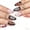D, variant on 24PCS Medium Long Almond Press On Nails, Glossy Black to Wine Red Ombre Gradient Design, Comfortable Natural Fit Fake Nails for Women, Gothic Edgy Daily & Party Manicure, Salon & Home Use