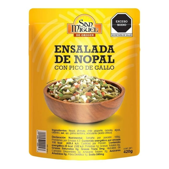 Ensalada de nopal San Miguel con pico de gallo 420 g