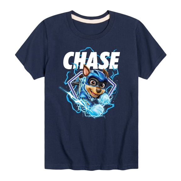 Paw Patrol The Movie - Chase Lightning - Toddler & Youth Short Sleeve Graphic T-Shirt