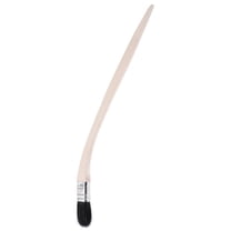 Uxcell 15.7" Length 0.98" Width Bristle with Long Wood Handle Black Bent Radiator Paint Brush