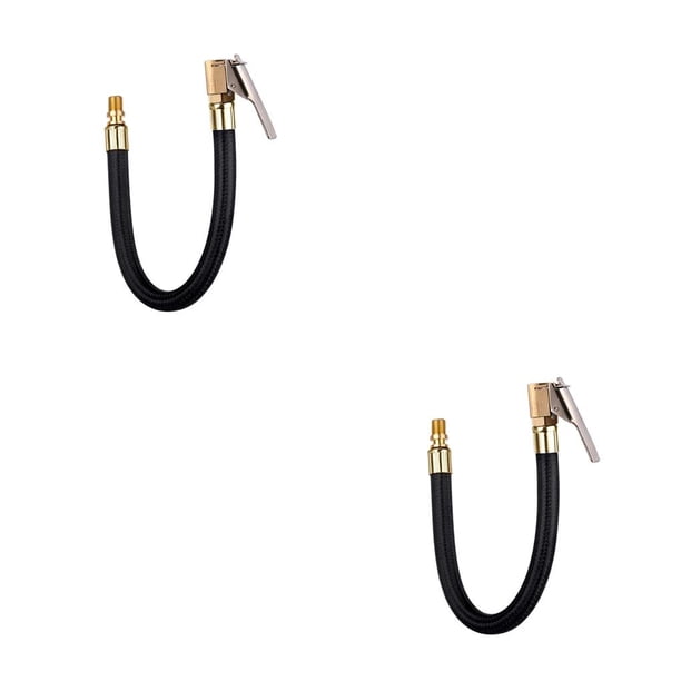 Scienceny Inflador de neumáticos de bicicleta tubo de extensión Flexible extensor de válvula convertidor roscado motocicleta automotriz 5/16 pulgadas x 10cm 2piezas Scienceny CBP296869