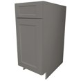 thumbnail image 1 of 12" Knockdown Base Cabinet - with Single Shaker Door + Drawer, Oyster Grey, 1 of 1