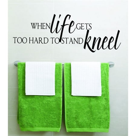 - When Life Gets too Hard Picture Art Boys Bed Room Home Decor Sticker Vinyl Wall Decal 6 X 24 Inches