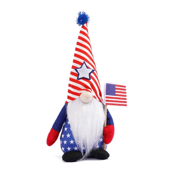 Juguete Del Día De La Independencia De Los Estados Unidos American Independence Day Toy Gnome Plush Dolls Dwarf Dolls Regalo para el 4 de julio Sywqhk libre de BPA