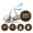 Brown (Rustic Wood), variant on Darling Souvenir Party Favor Christmas Theme&nbsp;Stickers&nbsp;chocolate&nbsp;Candy Labels 190 Pcs-Red