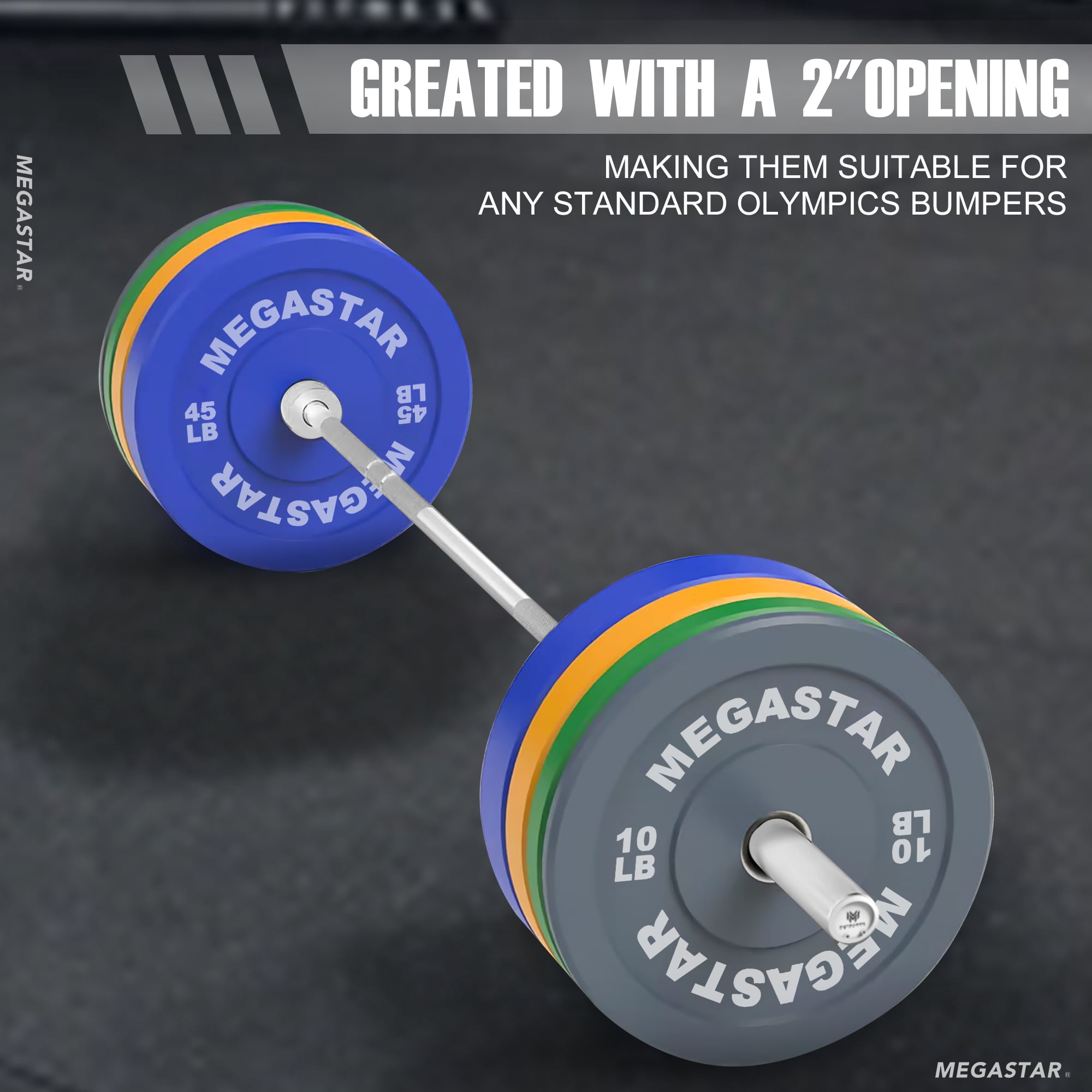 7ft Olympic Barbell, Barbell for Weightlifting and Powerlifting 45lb, Olympic Bar for 1500lbs Capacity, Weight Bar Fit 2" Standard Weights