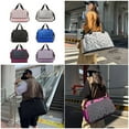 thumbnail image 2 of Sports Gym Bag Foldable Travel Duffle Bag Carry On Weekender Bags Overnight Bag, 2 of 21