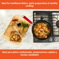 thumbnail image 6 of IMUSA 12in Carbon Steel Nonstick Wok with Red Soft Touch Handle, Black, 6 of 9