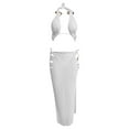 thumbnail image 5 of Stylish Tankini Swimwear Set For Vacation V Neck Design Hollow Out Perfect For Spring And Summer Hand Wash Recommended, 5 of 5