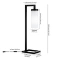 thumbnail image 3 of Evelyn&Zoe Malva 26" Modern Metal Table Lamp with White Milk Cylinder Glass Shade, 3 of 7