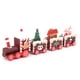 thumbnail image 3 of Decoración navideña de tren de madera para niños, mini juguete de regalo DIY, color café, 3 of 10