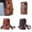 Brown, variant on HESHENG Fanny Pack for Men Women - Leather Waist Bag Pack with 3 Zipper - Lightweight Belt Bag for Travel Sports Hiking (Brown)