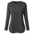 thumbnail image 3 of Ketyyh-chn99 Long Sleeve Shirts for Women Casual Loose Elegant Tops Spring Fall Clothes Black,5XL, 3 of 5