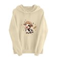 thumbnail image 2 of Aimik Cute Graphic Hoodies Sweatshirts for Women Fall Winter Drawstring Cow Print Pullover Tops Womens Loose Comfy Clothes with Pocket, 2 of 5